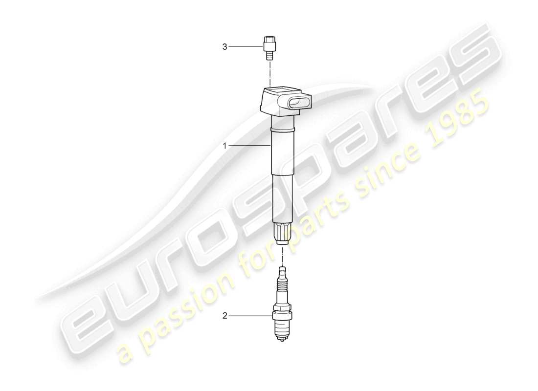 a part diagram from the porsche 2010 (cayenne e1 9pa) parts catalogue