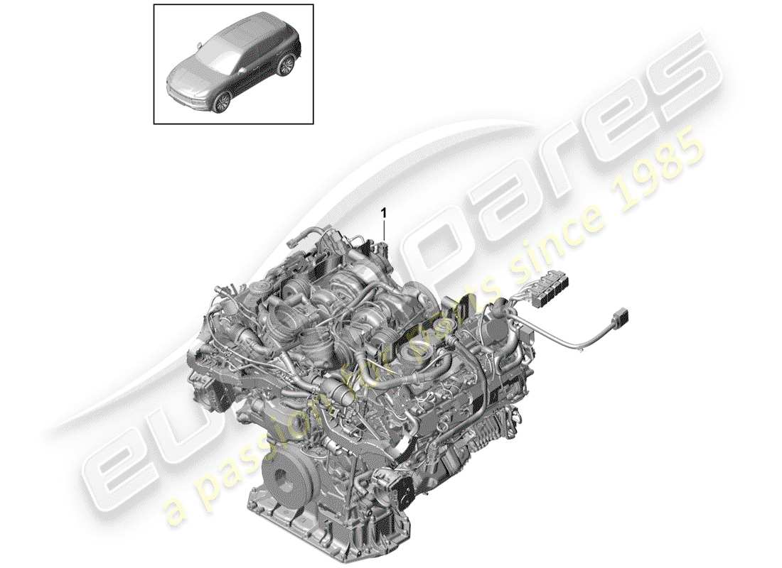 VIEW PARTS DIAGRAMS FROM THE PORSCHE CAYENNE PARTS CATALOGUE a part diagram from the porsche cayenne parts catalogue