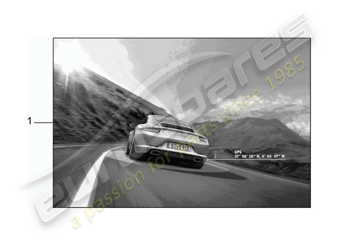 VIEW PARTS DIAGRAMS FROM THE PORSCHE ACCESSORIES AND TEQUIPMENT PARTS CATALOGUE a part diagram from the porsche accessories and tequipment parts catalogue