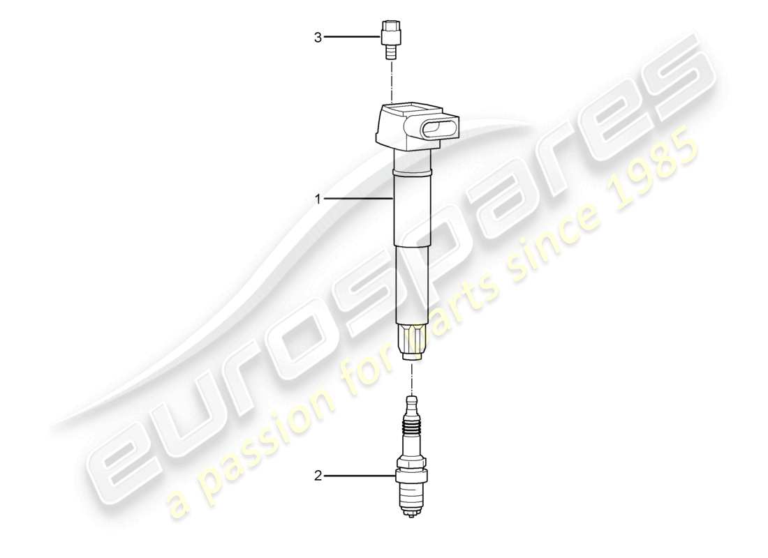 a part diagram from the porsche cayman parts catalogue