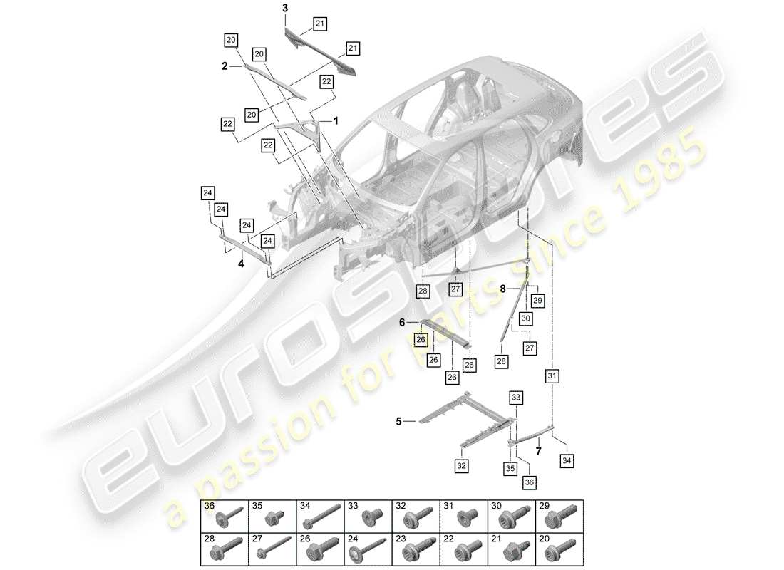 part diagram containing part number paf00537100
