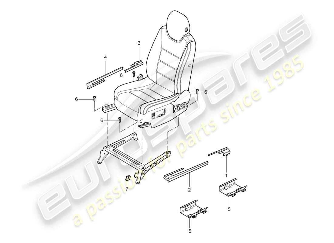VIEW PARTS DIAGRAMS FROM THE PORSCHE CAYENNE PARTS CATALOGUE a part diagram from the porsche cayenne parts catalogue