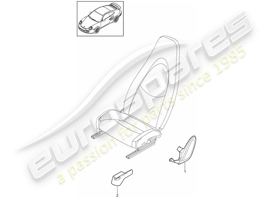 VIEW PARTS DIAGRAMS FROM THE PORSCHE 997 PARTS CATALOGUE a part diagram from the porsche 997 parts catalogue