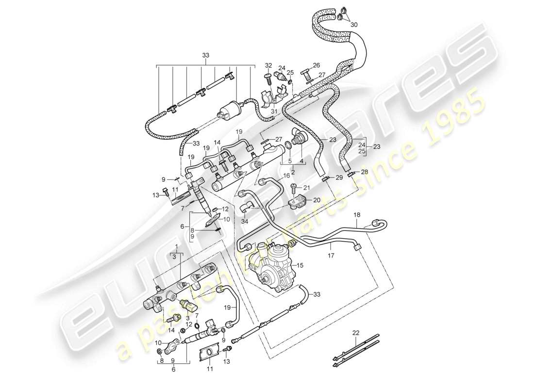 VIEW PARTS DIAGRAMS FROM THE PORSCHE CAYENNE PARTS CATALOGUE a part diagram from the porsche cayenne parts catalogue