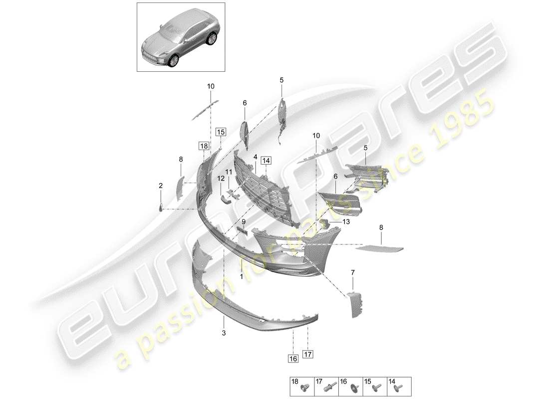 part diagram containing part number 95b807725b