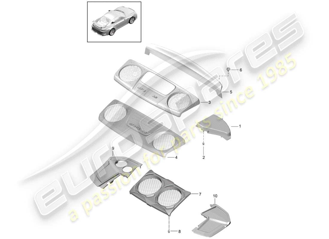 part diagram containing part number 99150458380
