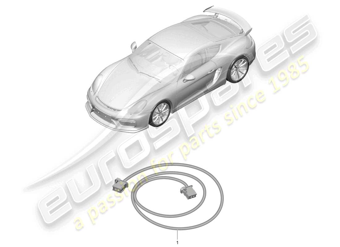 a part diagram from the porsche cayman parts catalogue