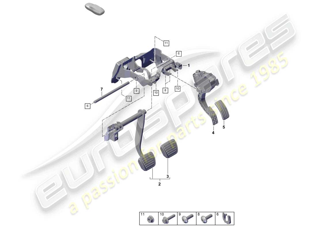 a part diagram from the porsche cayenne parts catalogue
