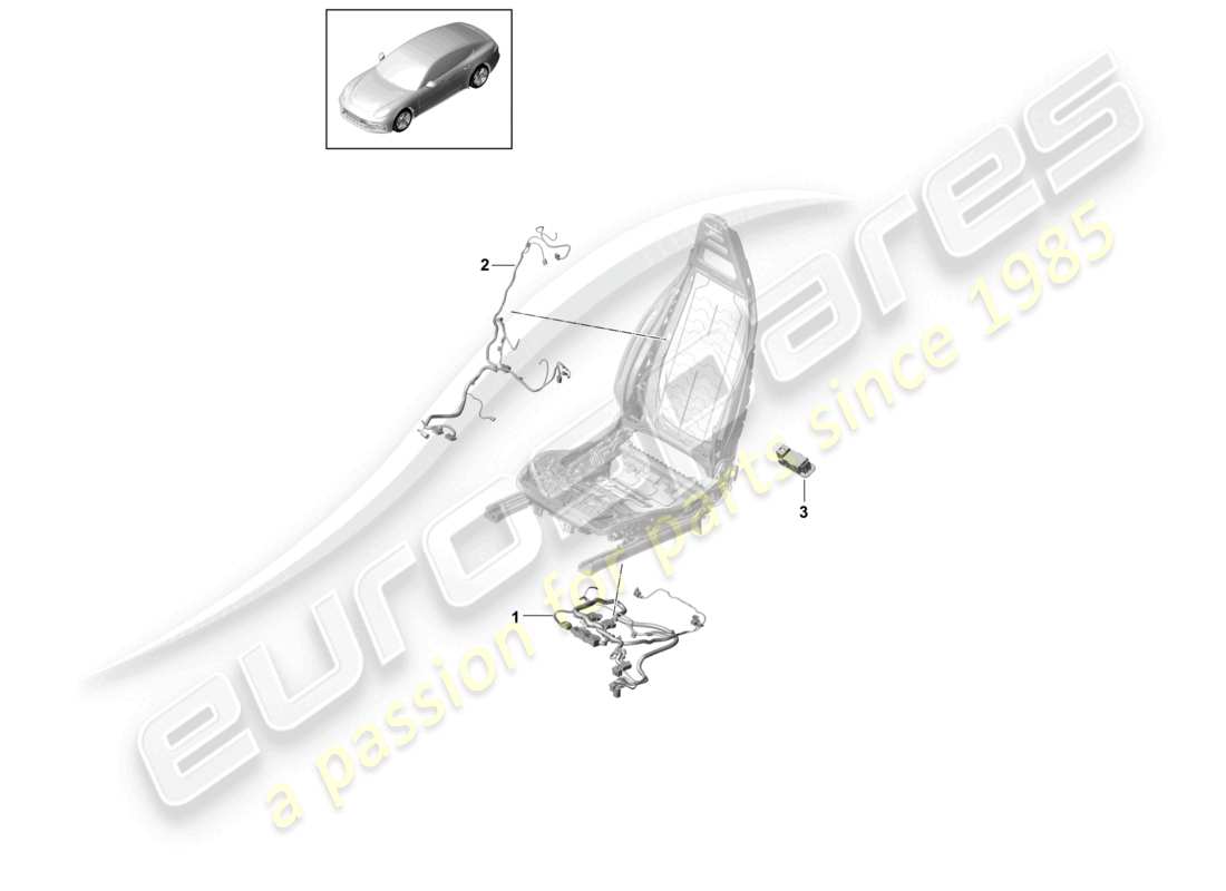VIEW PARTS DIAGRAMS FROM THE PORSCHE PANAMERA PARTS CATALOGUE a part diagram from the porsche panamera parts catalogue