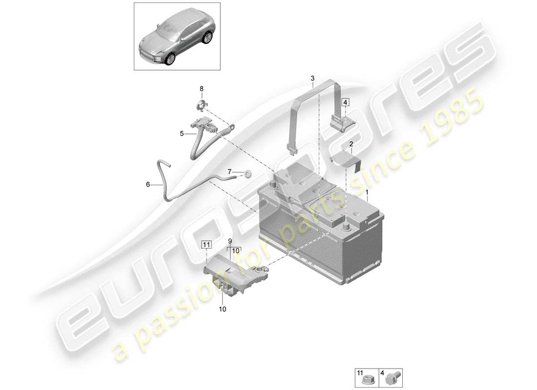 part diagram containing part number 95861109221