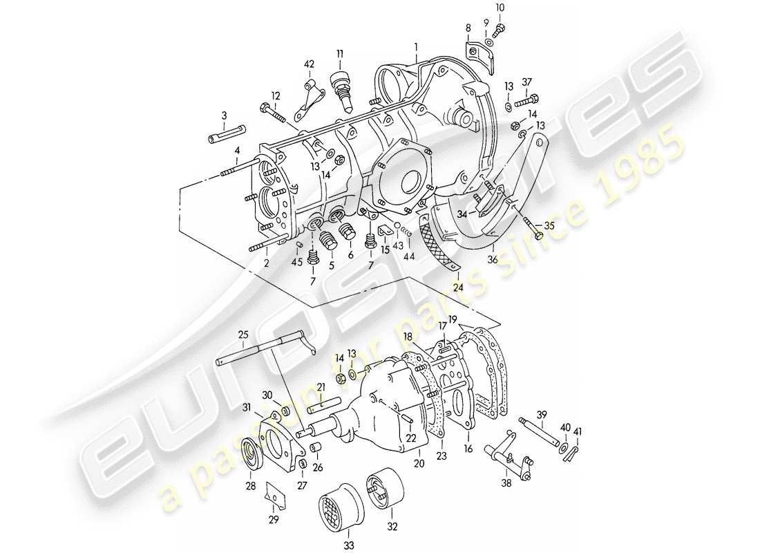 VIEW PARTS DIAGRAMS FROM THE PORSCHE 356 PARTS CATALOGUE a part diagram from the porsche 356 parts catalogue