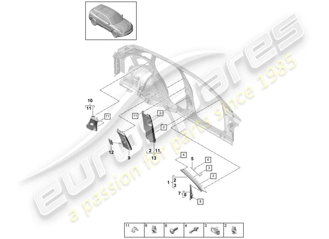 part diagram containing part number 9a786727600