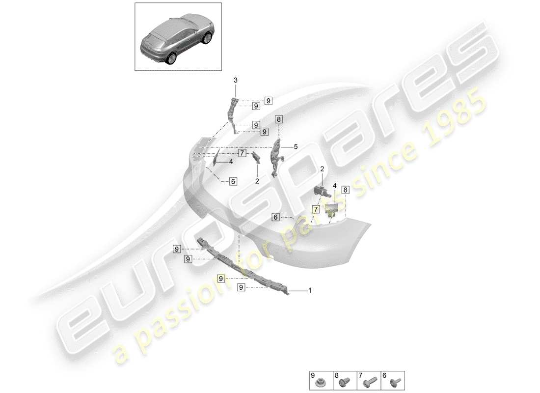 part diagram containing part number 95b807863b