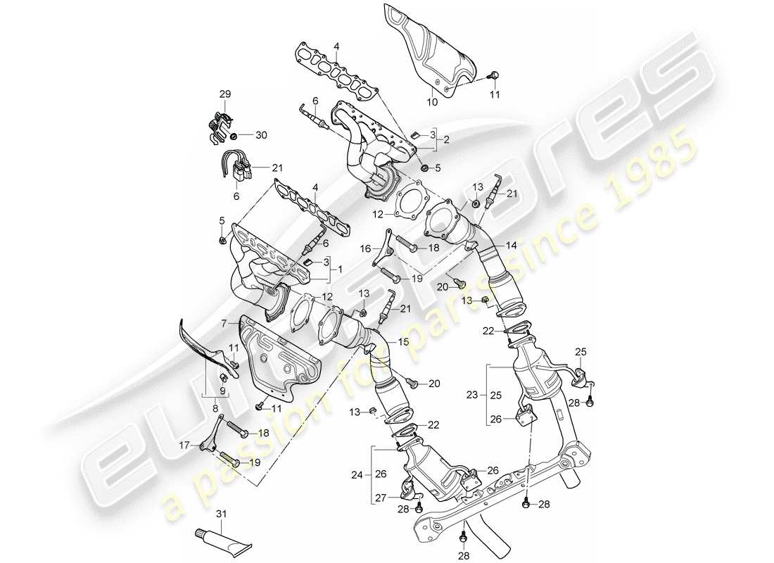 part diagram containing part number 95511111360