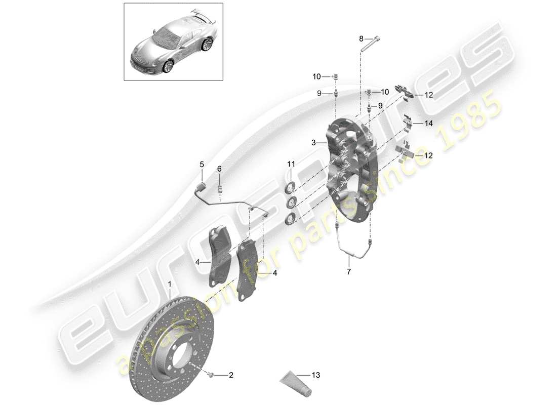 part diagram containing part number 99160918180