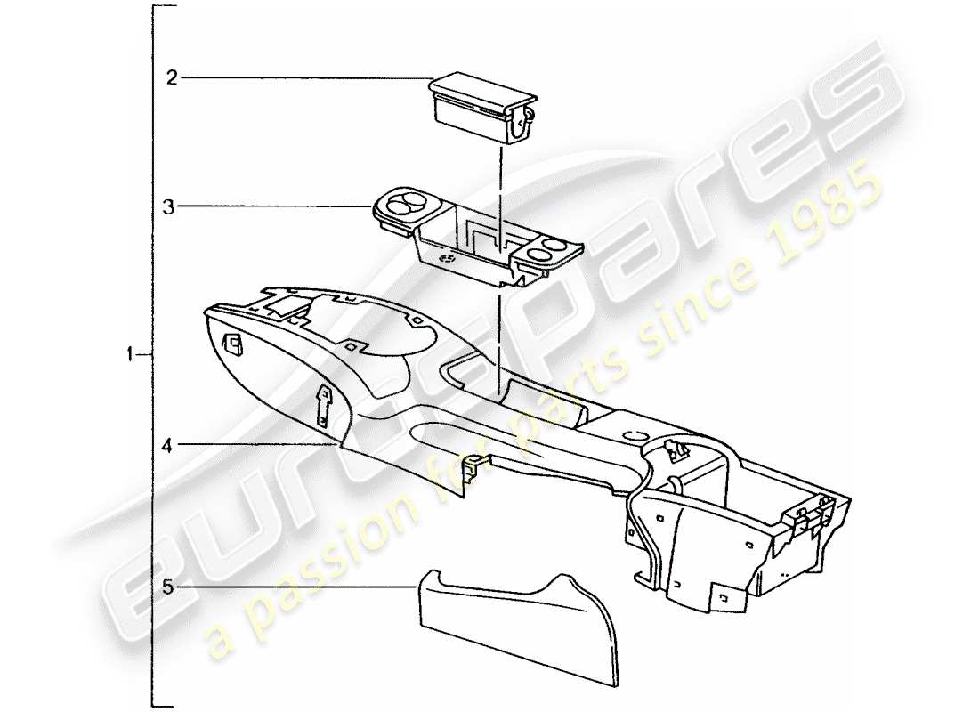 a part diagram from the porsche 1998 (tequipment) parts catalogue