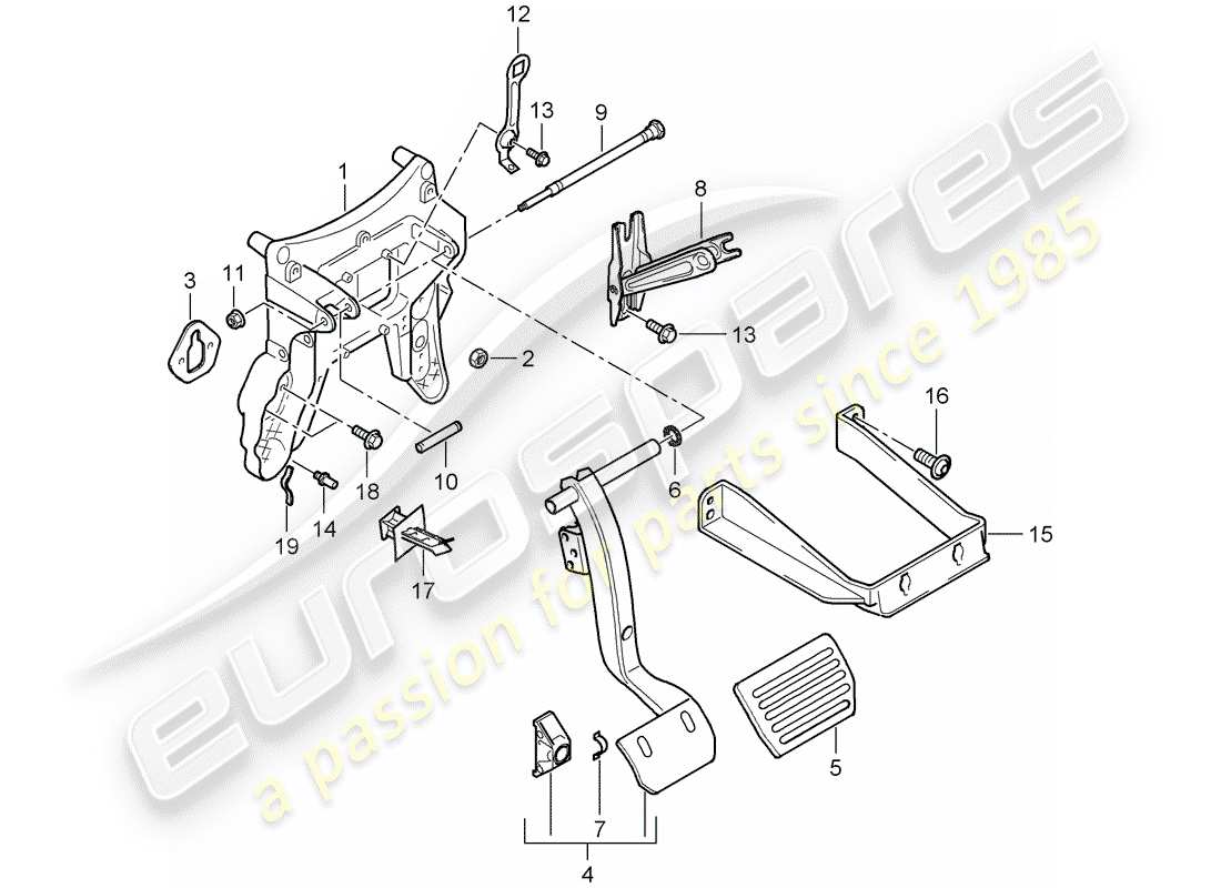 a part diagram from the porsche cayenne parts catalogue
