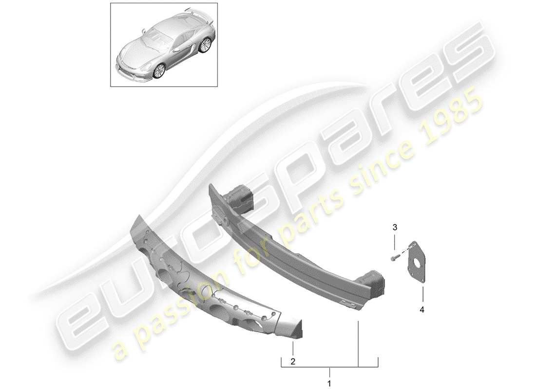 a part diagram from the porsche cayman parts catalogue