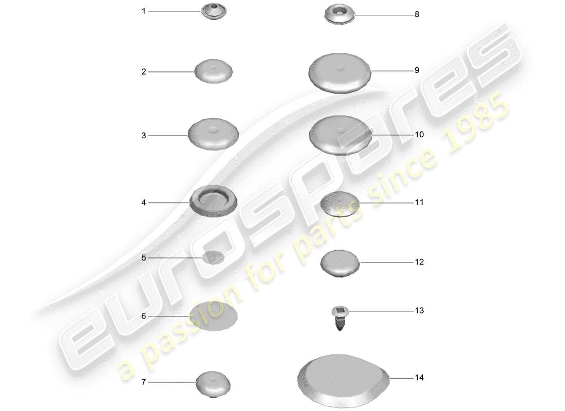 VIEW PARTS DIAGRAMS FROM THE PORSCHE MACAN PARTS CATALOGUE a part diagram from the porsche macan parts catalogue
