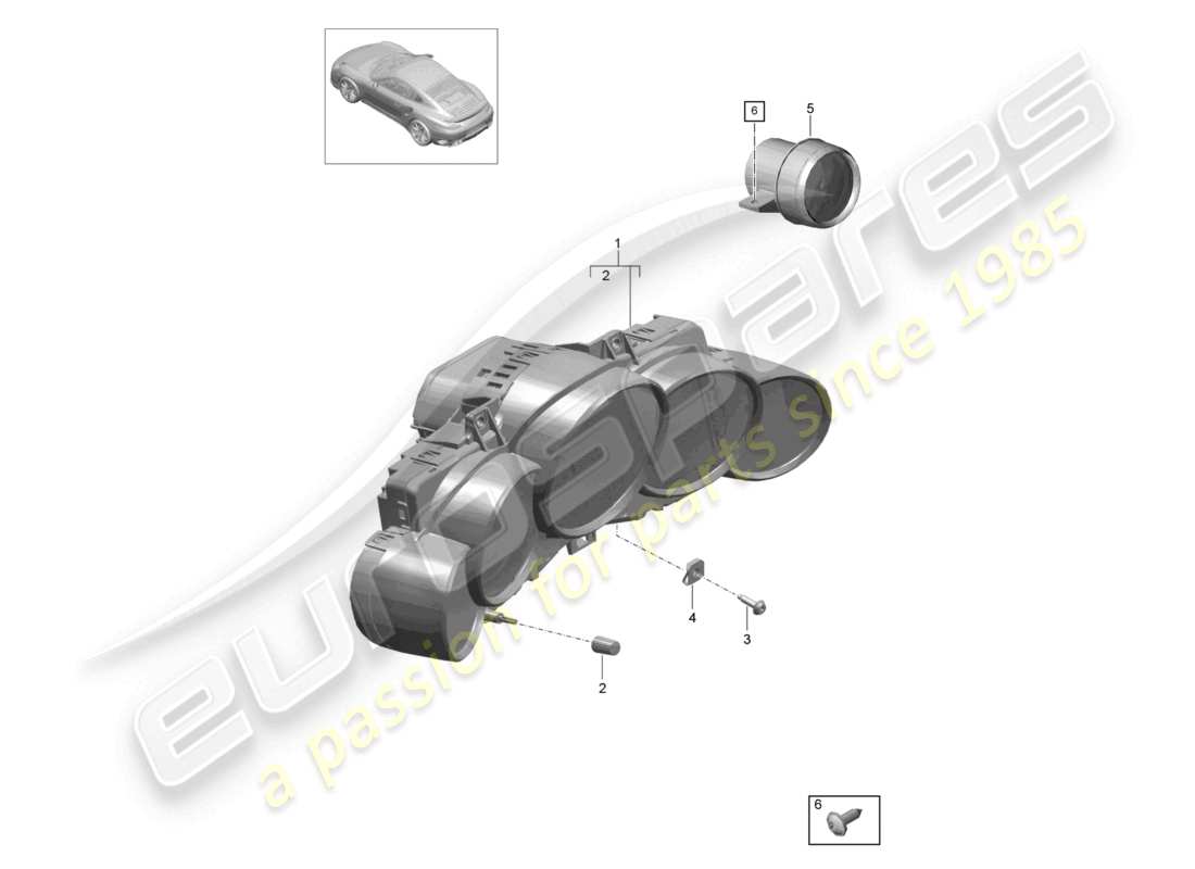 VIEW PARTS DIAGRAMS FROM THE PORSCHE 991 PARTS CATALOGUE a part diagram from the porsche 991 parts catalogue