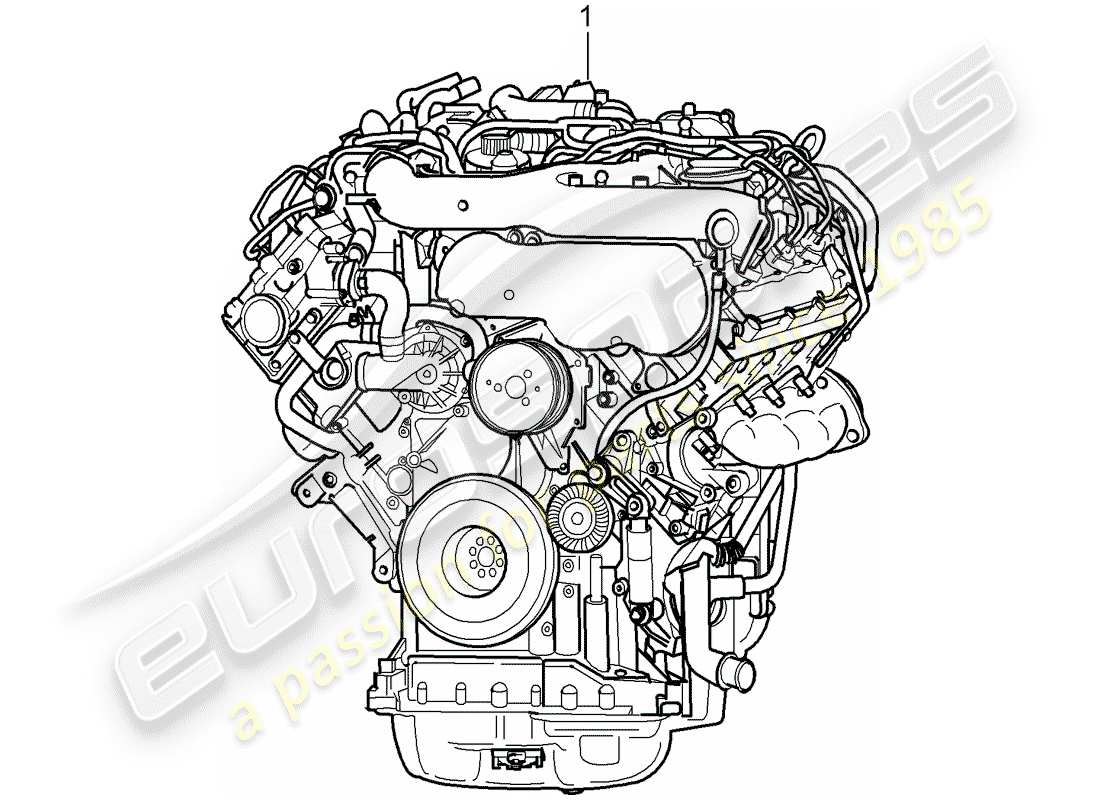 a part diagram from the porsche cayenne parts catalogue