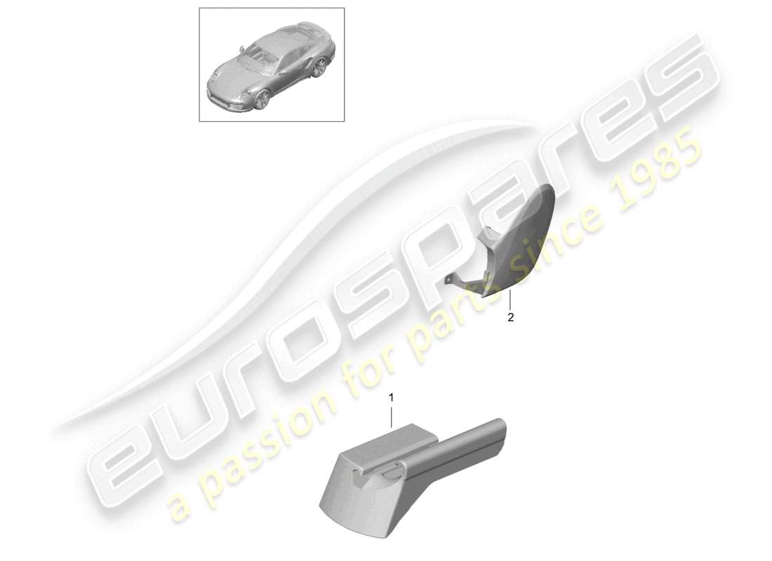 a part diagram from the porsche 991 parts catalogue