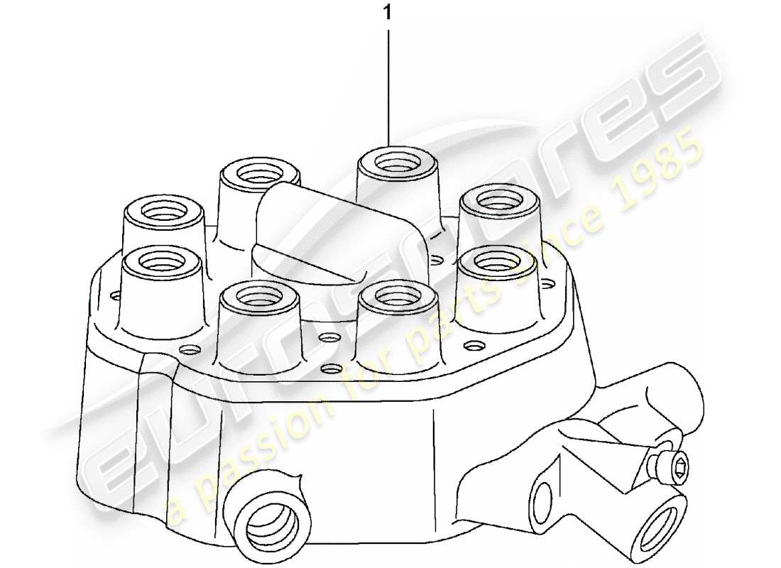 a part diagram from the porsche 1975 (refurbished and exchange catalogue) parts catalogue