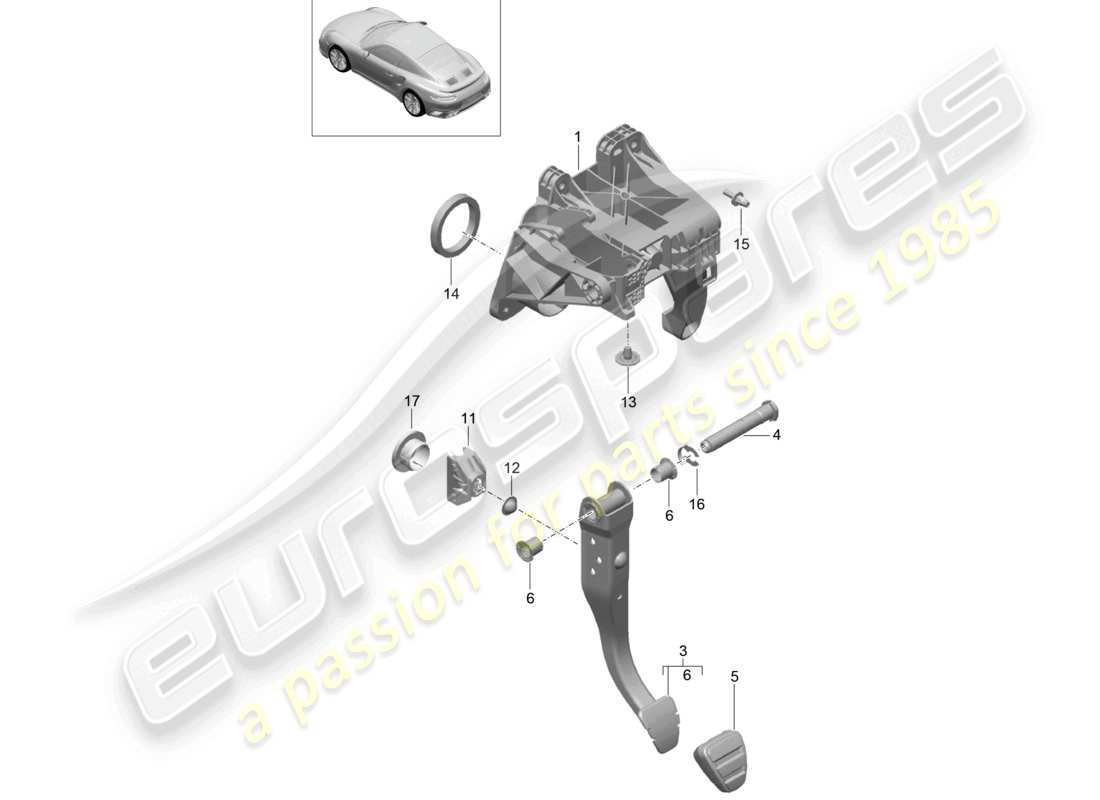 VIEW PARTS DIAGRAMS FROM THE PORSCHE 991 PARTS CATALOGUE a part diagram from the porsche 991 parts catalogue