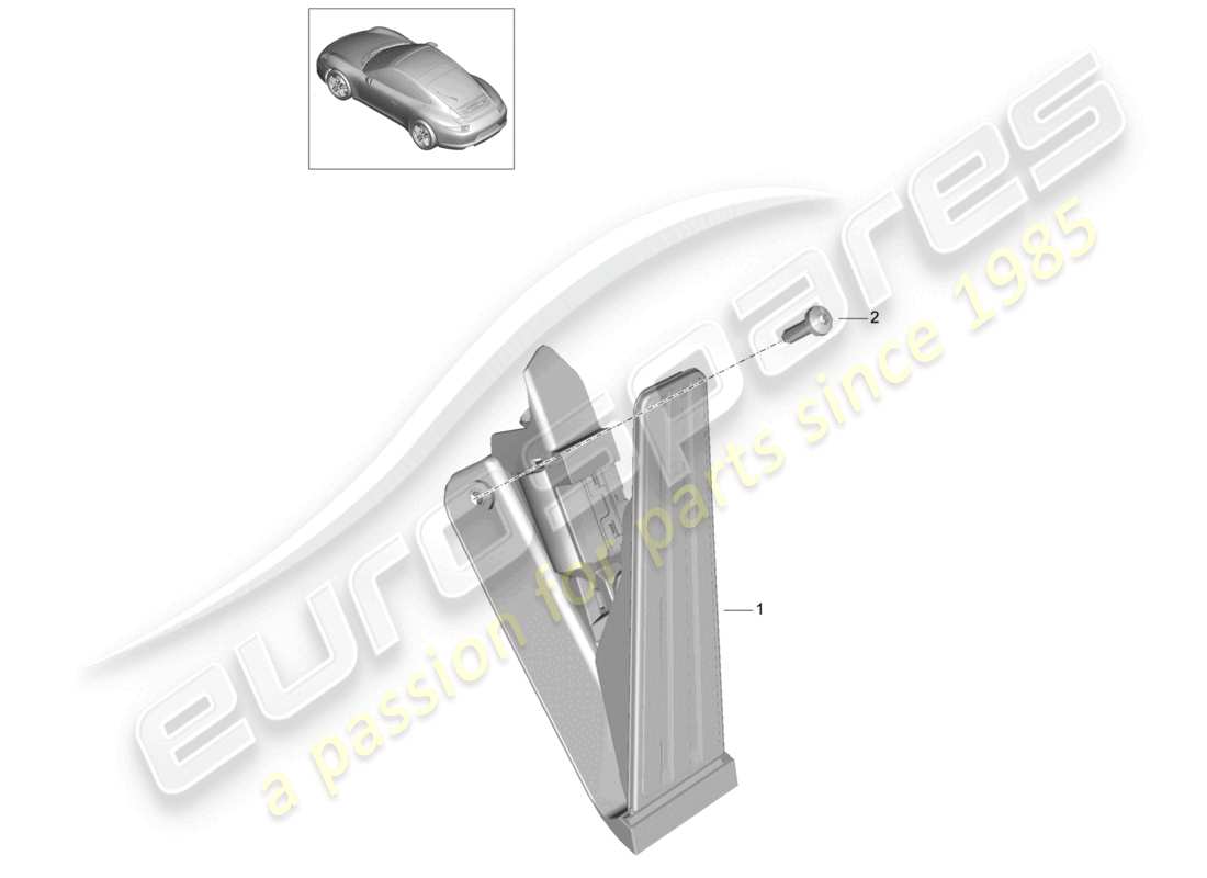 a part diagram from the porsche 2014 (991-1) parts catalogue