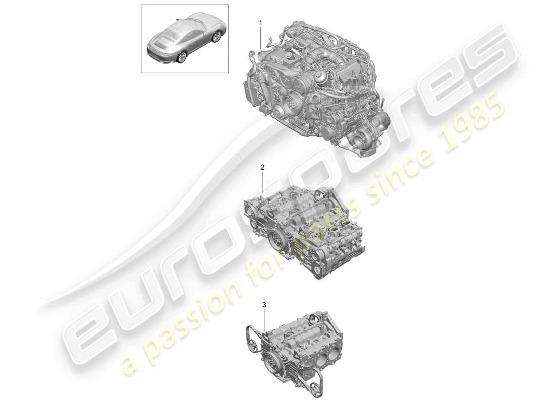 VIEW PARTS DIAGRAMS FROM THE PORSCHE 991 PARTS CATALOGUE a part diagram from the porsche 991 parts catalogue