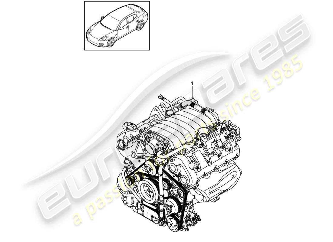 VIEW PARTS DIAGRAMS FROM THE PORSCHE PANAMERA PARTS CATALOGUE a part diagram from the porsche panamera parts catalogue