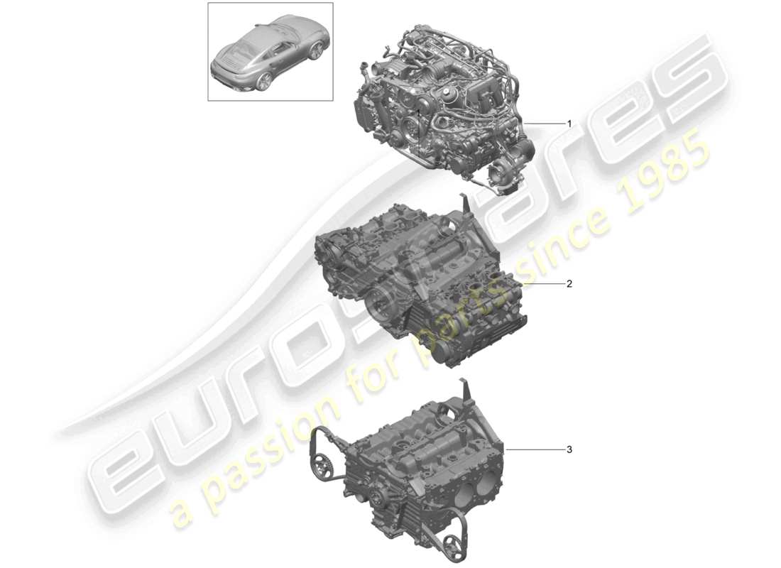 VIEW PARTS DIAGRAMS FROM THE PORSCHE 991 PARTS CATALOGUE a part diagram from the porsche 991 parts catalogue