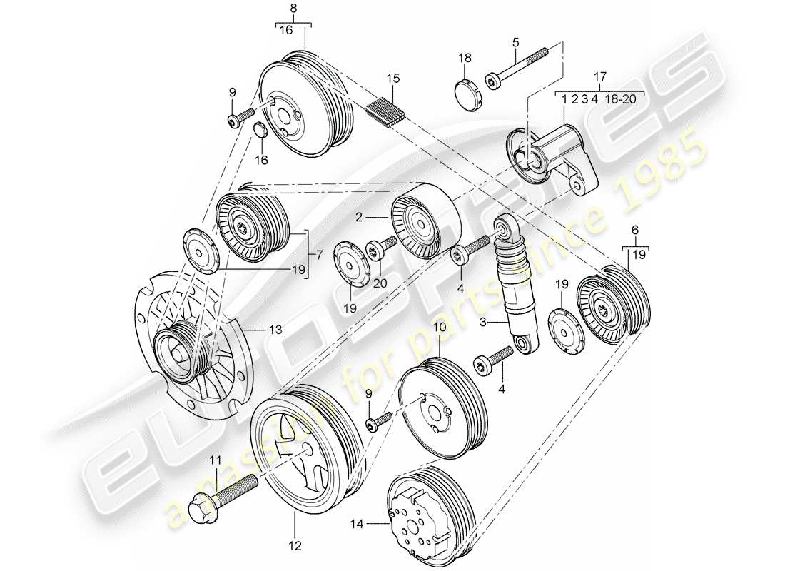 VIEW PARTS DIAGRAMS FROM THE PORSCHE CAYENNE PARTS CATALOGUE a part diagram from the porsche cayenne parts catalogue