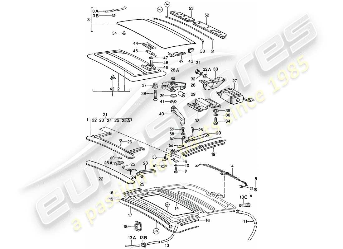 VIEW PARTS DIAGRAMS FROM THE PORSCHE 911 PARTS CATALOGUE a part diagram from the porsche 911 parts catalogue
