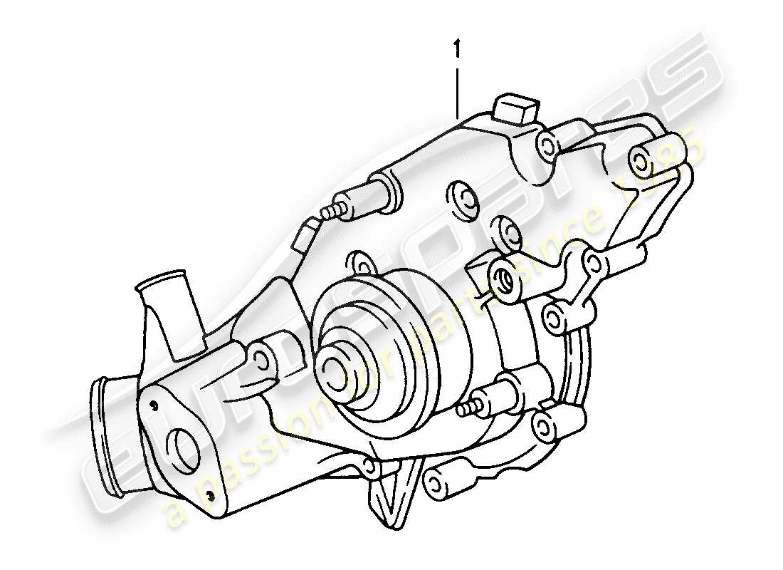 a part diagram from the porsche 2007 (refurbished and exchange catalogue) parts catalogue