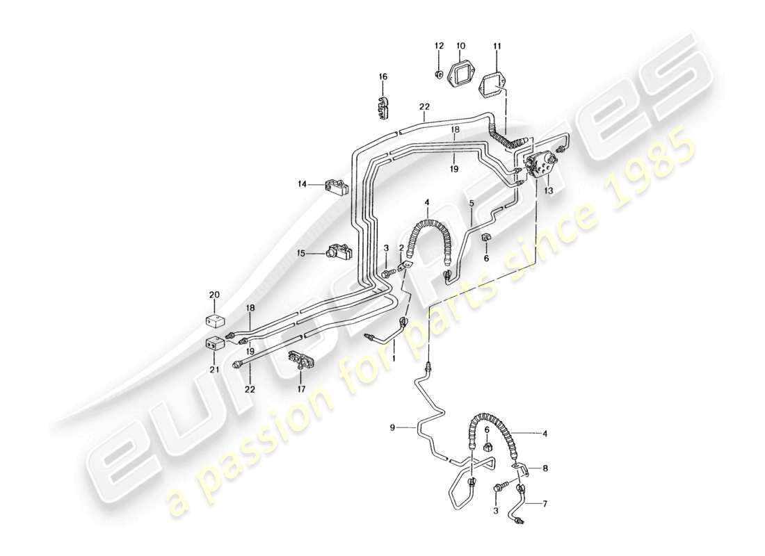 a part diagram from the porsche boxster parts catalogue