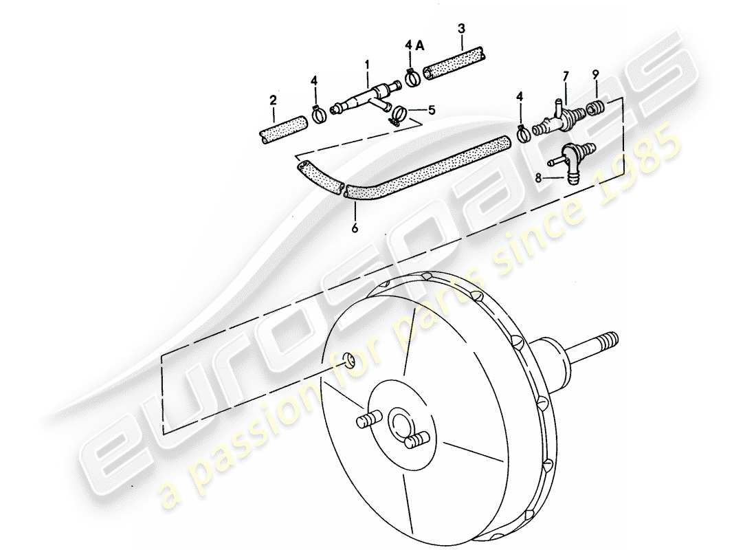 a part diagram from the porsche 928 parts catalogue