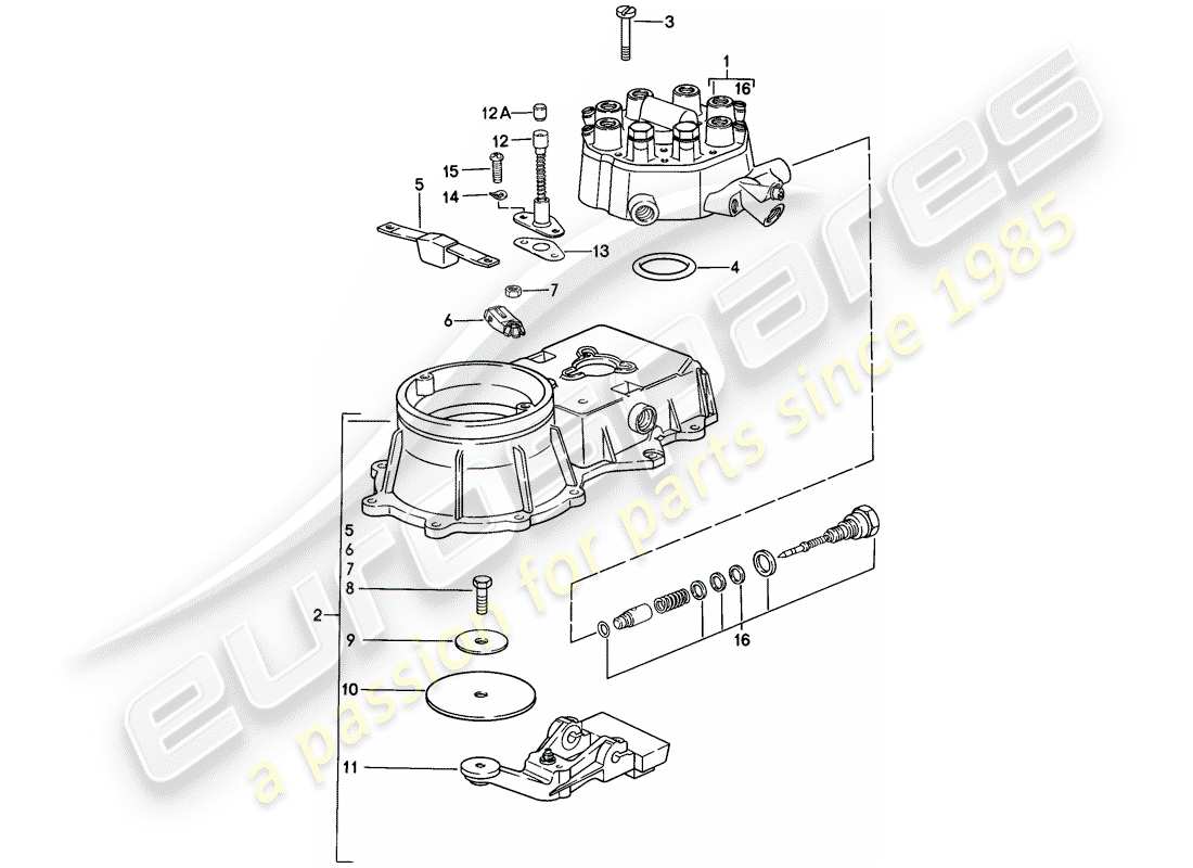 VIEW PARTS DIAGRAMS FROM THE PORSCHE 911 PARTS CATALOGUE a part diagram from the porsche 911 parts catalogue