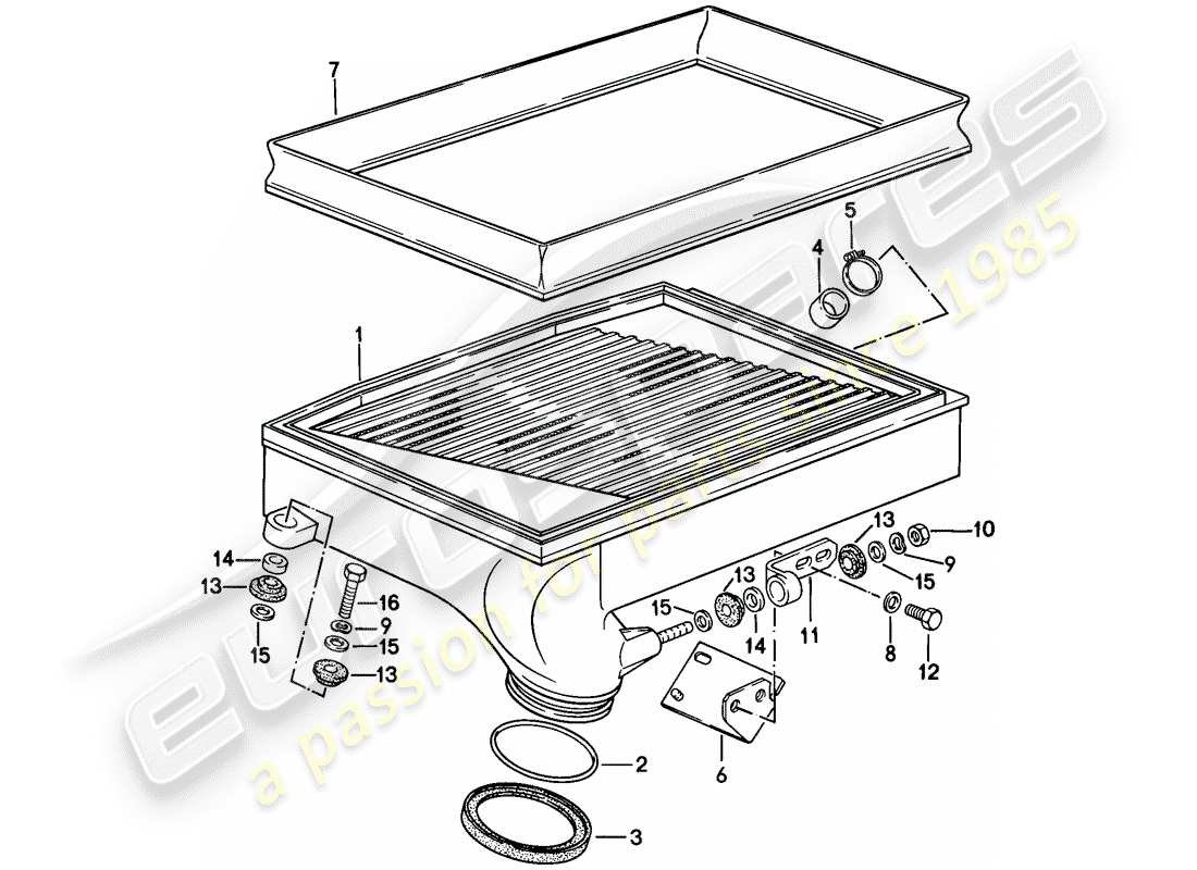 VIEW PARTS DIAGRAMS FROM THE PORSCHE 911 PARTS CATALOGUE a part diagram from the porsche 911 parts catalogue