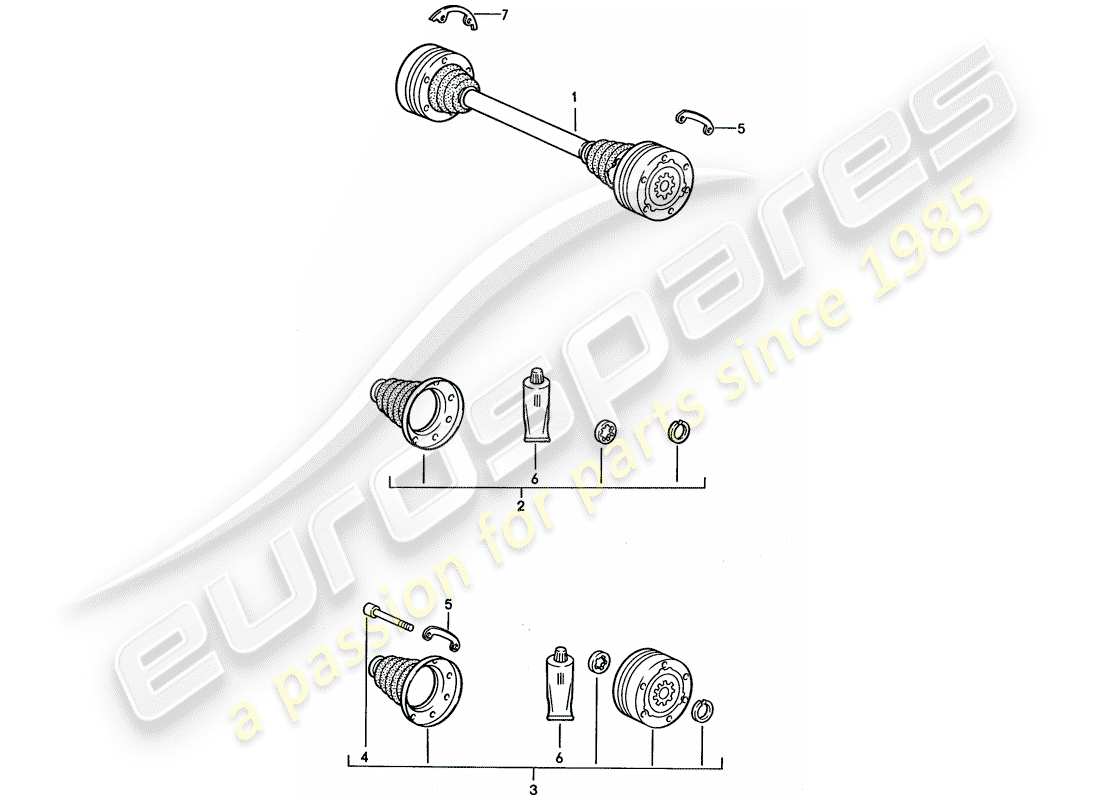VIEW PARTS DIAGRAMS FROM THE PORSCHE 968 PARTS CATALOGUE a part diagram from the porsche 968 parts catalogue