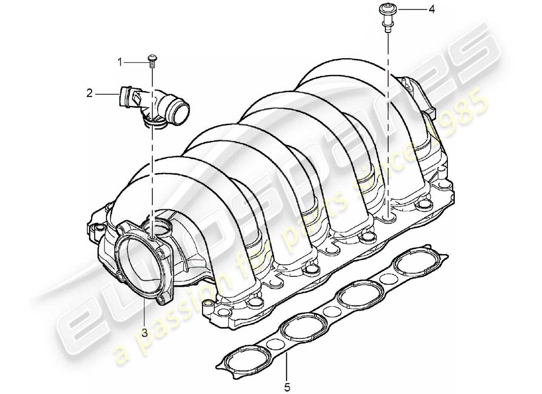 a part diagram from the porsche cayenne parts catalogue