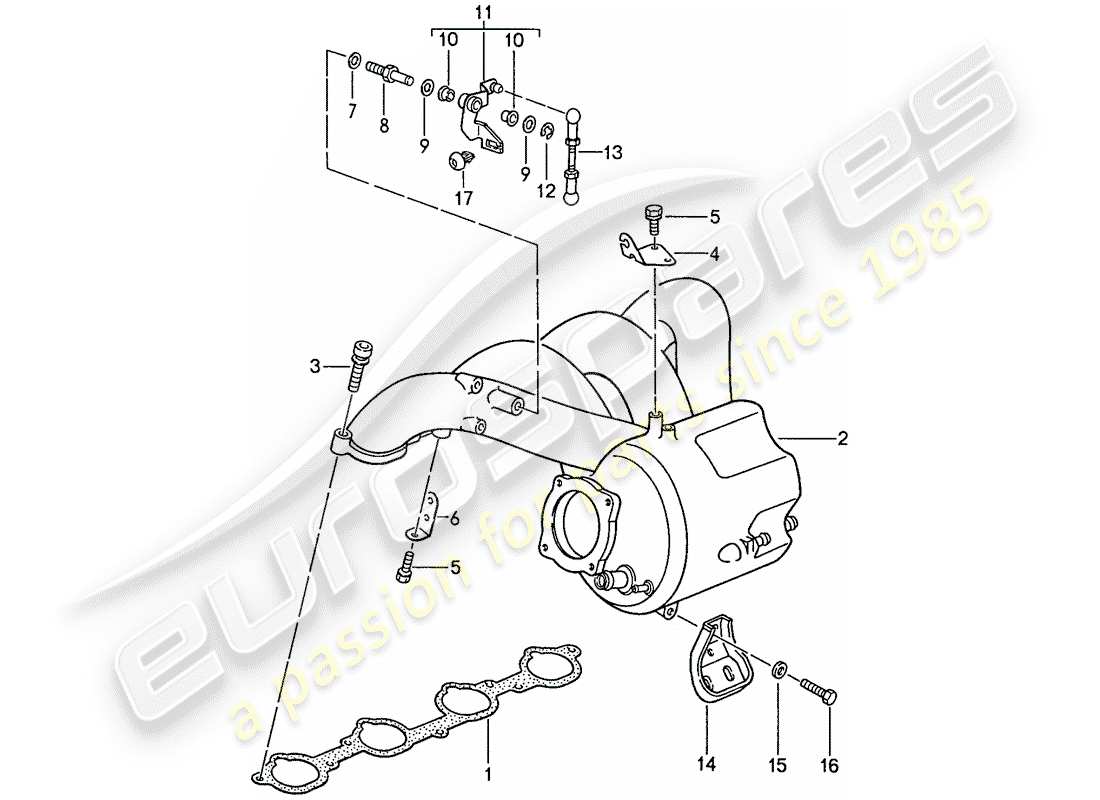 a part diagram from the porsche 1990 (944) parts catalogue