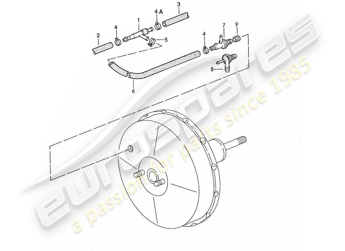 a part diagram from the porsche 928 parts catalogue