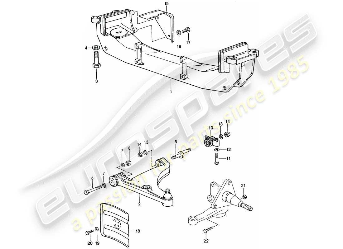 a part diagram from the porsche 944 parts catalogue