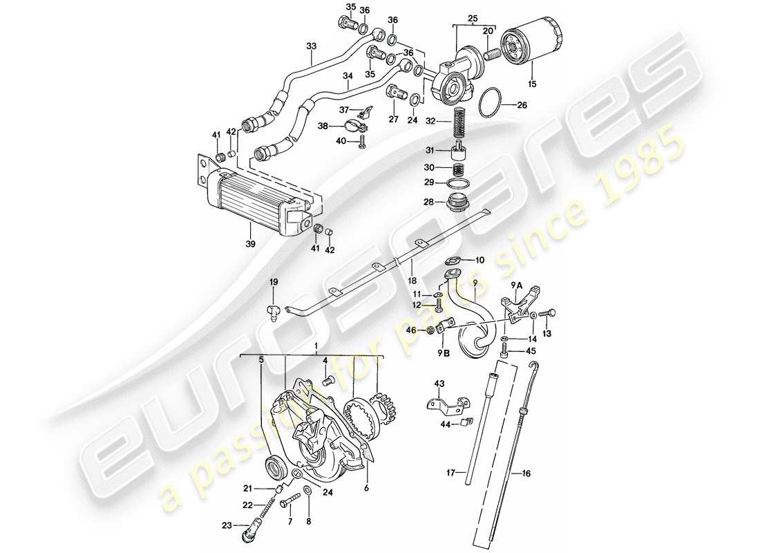 VIEW PARTS DIAGRAMS FROM THE PORSCHE 924 PARTS CATALOGUE a part diagram from the porsche 924 parts catalogue