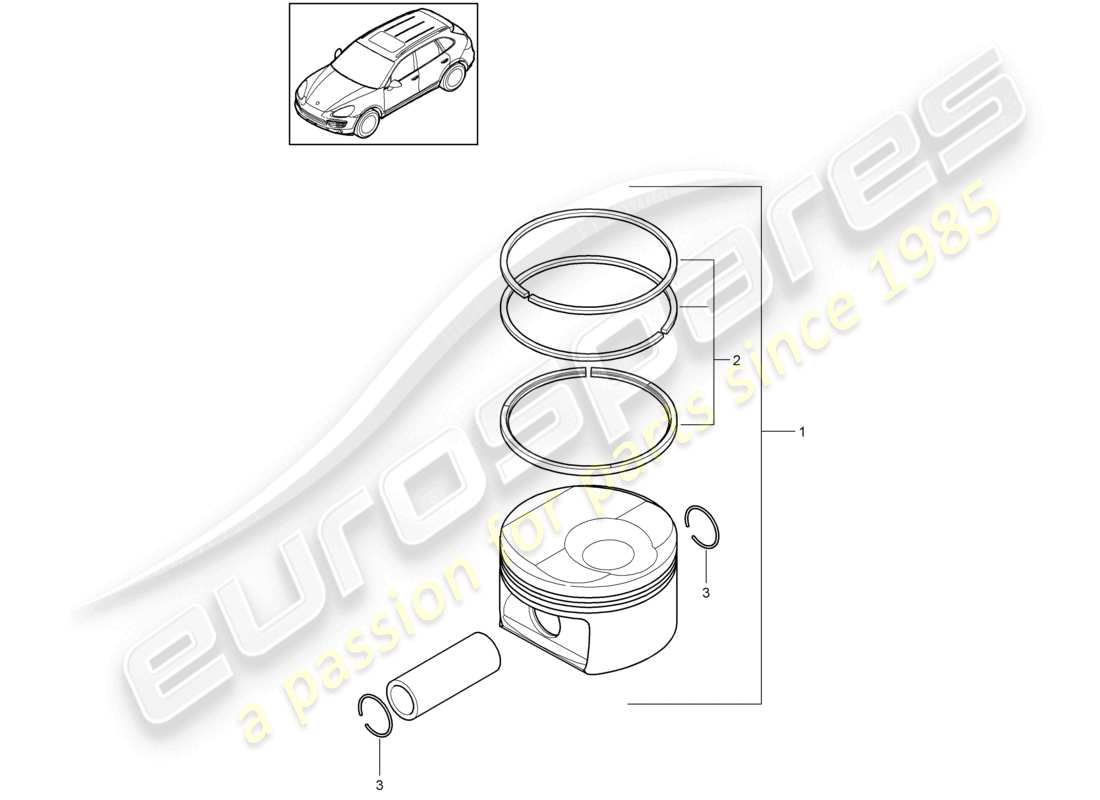 a part diagram from the porsche 2017 (cayenne e2 92a) parts catalogue
