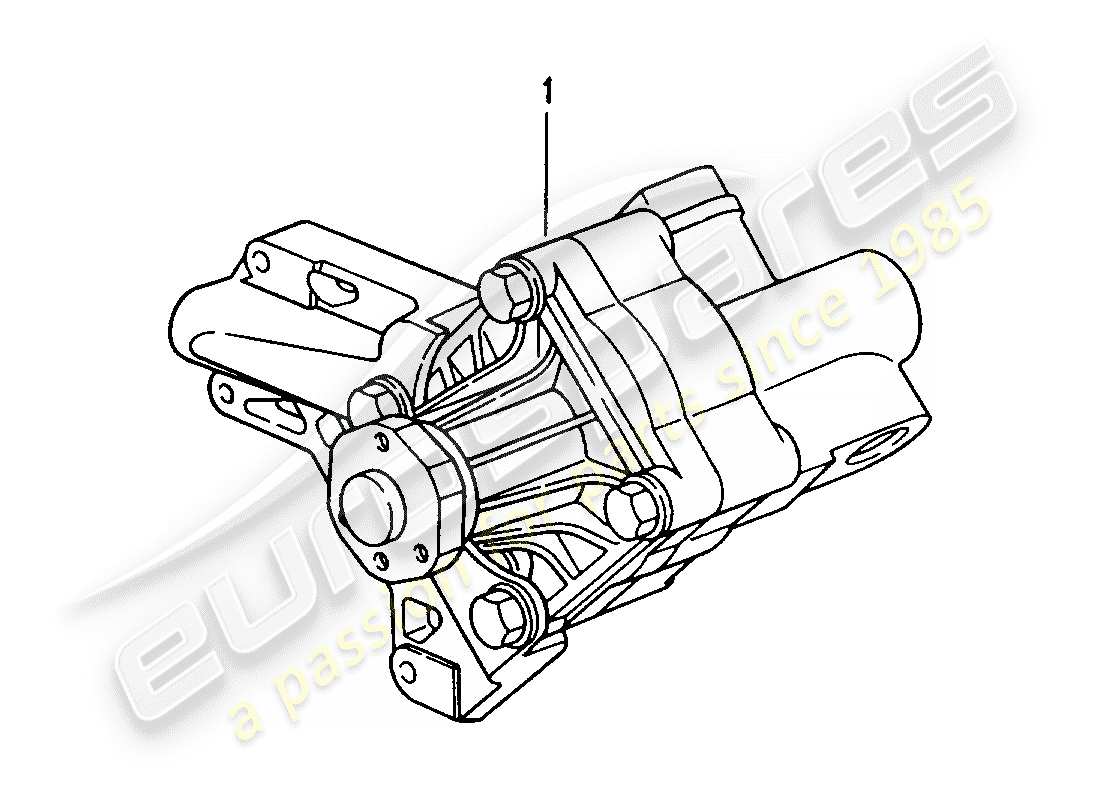 a part diagram from the porsche 2000 (refurbished and exchange catalogue) parts catalogue