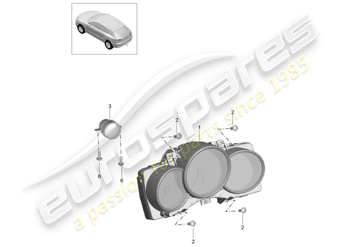 a part diagram from the porsche macan parts catalogue