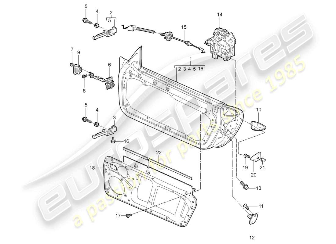 VIEW PARTS DIAGRAMS FROM THE PORSCHE BOXSTER PARTS CATALOGUE a part diagram from the porsche boxster parts catalogue