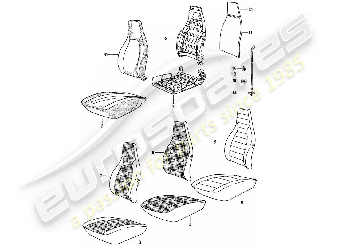 a part diagram from the porsche 1985 (911) parts catalogue